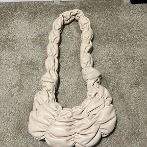 COS leather ripple crossbody